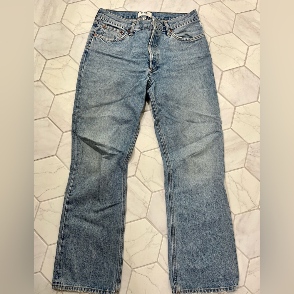 Agolde relaxed boot cut jean